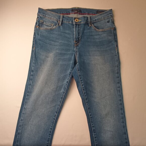 Tommy Hilfiger Denim Jeans Size 8 Greenwich Skinny Mid Rise Medium Wash - Picture 2 of 10